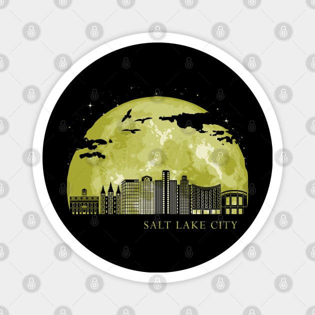 Salt Lake City Magnet by Nerd_art